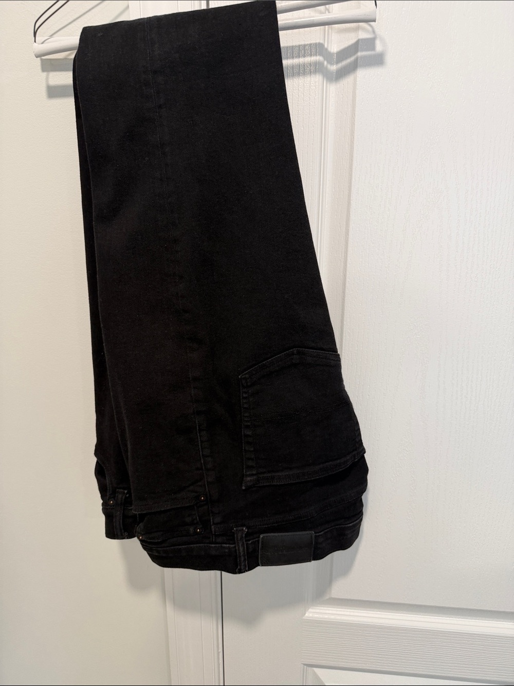 Men's Black Denim Jeans - Classic Straight Fit 36x32